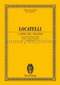 L'arte Del Violino, Op.3/1-4 (Violin & Ochestra) (Study Score)