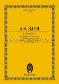 Concerto for Harpsichord in D Minor, BWV 1052 (Harpsichord & Chamber Orchestra) (Study Score)