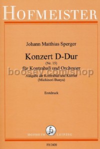 Konzert D-Dur (Nr. 15) (Double Bass & Piano)