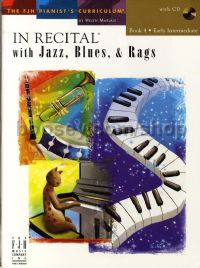 In Recital With Jazz Blues & Rags Book 4 + Cd