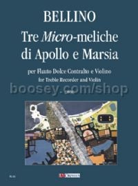 Tre Micro-meliche di Apollo e Marsia for Treble Recorder & Violin (2008) (score & parts)