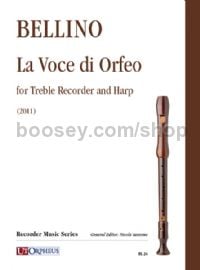 La Voce di Orfeo for Treble Recorder & Harp (2011)