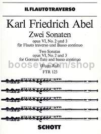 2 Sonatas op. 6/2 + 3 - flute & basso continuo