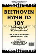 Hymn to Joy for orchestra (score & parts)