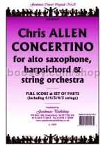 Concertino for alto saxophone & string orchestra (score & parts)