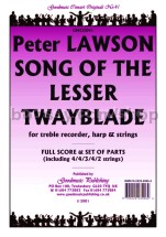 Song of the Lesser Twayblade for string orchestra (score & parts)