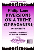 Diversions on a theme of Paganini for orchestra (score & parts)