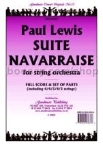 Suite Navarraise for string orchestra (score & parts)