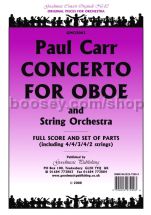 Concerto for Oboe for oboe & string orchestra (score & parts)
