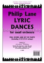 Lyric Dances for orchestra (score & parts)