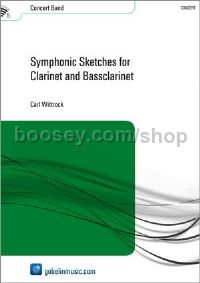 Symphonic Sketches for Clarinet and Bassclarinet - Concert Band (Score & Parts)