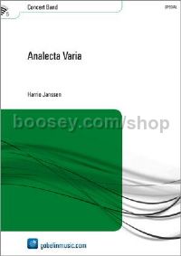 Analecta Varia - Concert Band (Score & Parts)