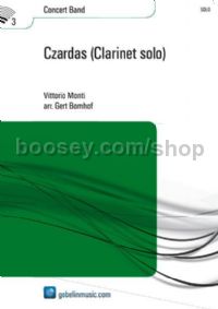 Czardas (Clarinet solo) - Concert Band (Score)