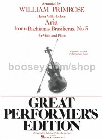 Aria from Bachianas Brasileiras No. 5 - viola & piano