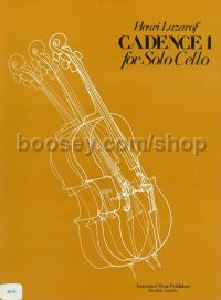 Cadence I for Solo Cello