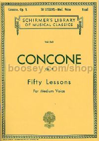 Fifty Lessons Op. 9 For Medium Voice Lb242 (Schirmer's Library of Musical Classics)