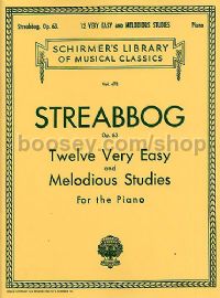Twelve Very Easy & Melodious Etudes Op. 63 Grade 1 (Schirmer's Library of Musical Classics)