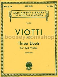 Three Duets For Two Violins Op. 29 (Schirmer's Library of Musical Classics)
