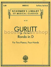 Rondo In D Op. 175 No.1 (2 Pianos, 4 Hands) (Schirmer's Library of Musical Classics)