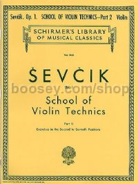 School Of Violin Technics Op.1 Book 2 (2nd-7th Position