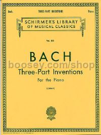 Fifteen Three-Part Inventions (Schirmer's Library of Musical Classics) 