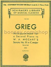 Accompaniment For Second Piano To Mozart Sonata K545 (Schirmer's Library of Musical Classics)