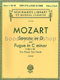 Sonata In D (K.448)/Fugue In C Minor (K.426) 2 Pianos (Schirmer's Library of Musical Classics) 