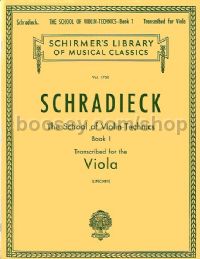 School Of Violin Technics Book One for Viola (Schirmer's Library of Musical Classics)