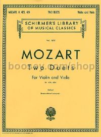 Two Duets For Violin & Viola K423/424 (Schirmer's Library of Musical Classics)