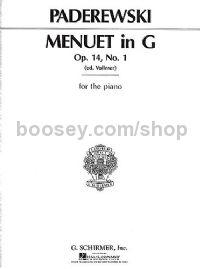 Minuet g Op. 14 No.1 piano