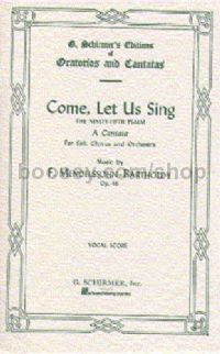 Come, Let Us Sing Op.46 - Tenor Vocal Score