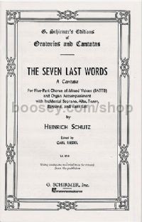 The Seven Last Words (Vocal Score)