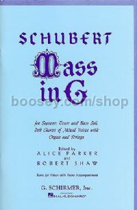 Mass In G (SATB)-Schirmer Edition