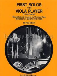 First Solos for The Viola Player