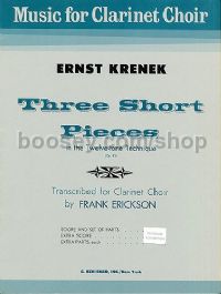 3 Short Pieces In The 12-Tone Technique (Clarinet Choir)