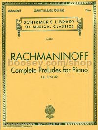 Preludes - Complete (piano) - Schirmer's Library of Musical Classics