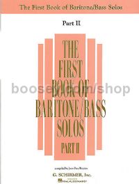 First Book Baritone/bass Solo Pt 2