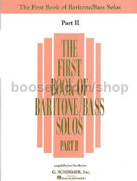 First Book Baritone/bass Solo Pt 2