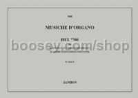 Musiche D'Organo Del '700