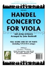 Concerto for Viola for viola & string orchestra (score & parts)