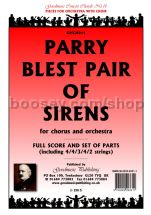Blest Pair of Sirens for orchestra (score & parts)