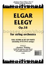 Elegy, op. 58 for string orchestra (score & parts)