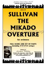 Mikado Overture for orchestra (score & parts)
