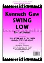 Swing Low for orchestra (score & parts)