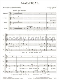 Madrigal Op.35 (TB Chorus Part) (Choral-Mixed accompanied)