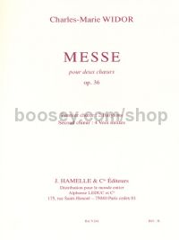 Messe Pour Deux Choeurs Op.36 (Chorus Part)
