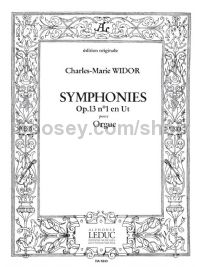 Symphonie No.1 Op.13 Organ Book