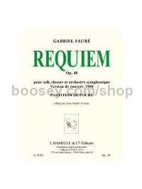 Requiem op. 48 pour soli choeur et orchestre version de concert de 1900/edition critique/prtn poche