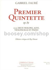 Premier Quintette op 89 pour 2 violons, alto, violoncelle et piano (ed. critique)