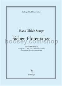 7 Flötentänze - descant recorder, 2 treble recorders and tenor recorder